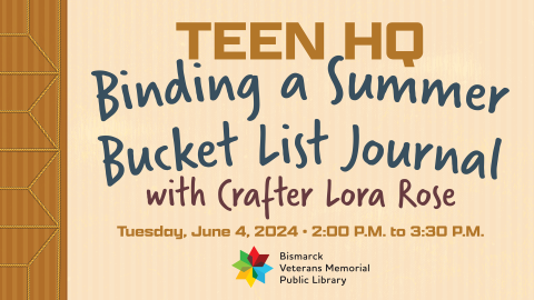 Teen HQ Binding a Summer Bucket List Journal with Crafter Lora Rose