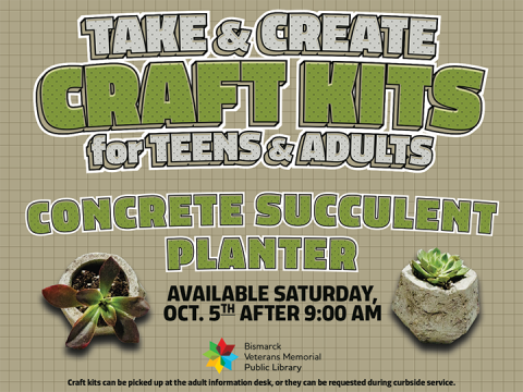 Take and Create Craft Kit: Concrete Succulent Planter