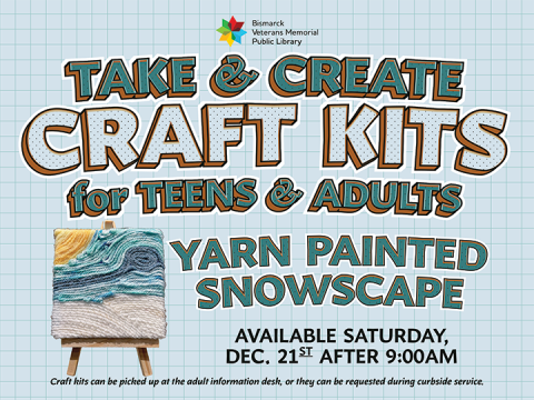 Take and Create Craft Kit: Yarn Painted Snowscape