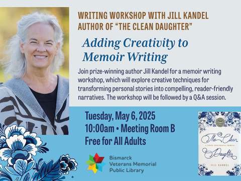 Writing Workshop with Jill Kandel -- Adding Creativity to Memoir Writing