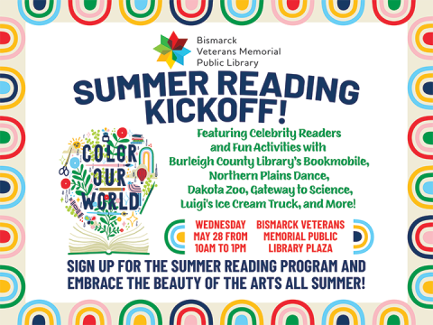 Join us for the kickoff to 2025's Summer Reading program: Color Our World.