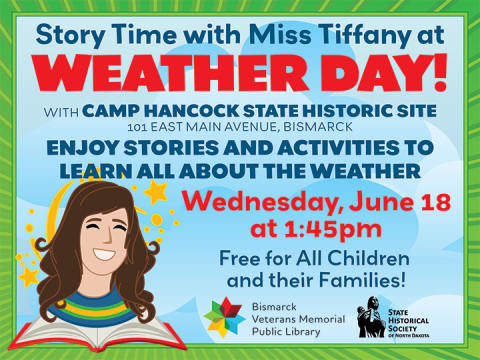 Story Time with Miss Tiffany at Weather Day