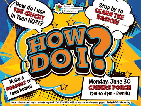 How Do I? Introduction to the Cricut: Custom Canvas Pouch for Teens