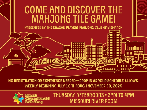 Weekly Mahjong presented by Dragon Players Mahjong Group of Bismarck