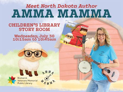 Meet North Dakota Author Amma Mamma on July 30, 2025