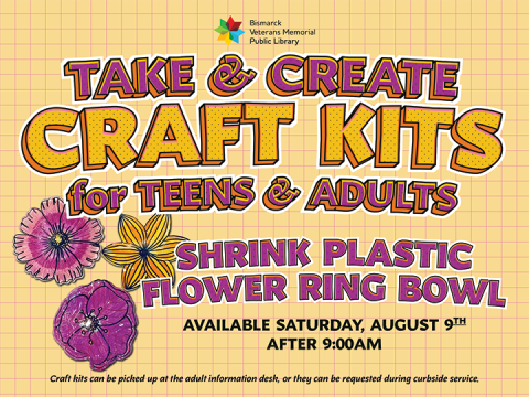 Take and Create Craft Kits: Shrink Plastic Flower Ring Bowl