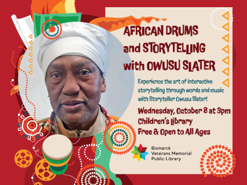 African Drums and Storytelling with Owusu Slater