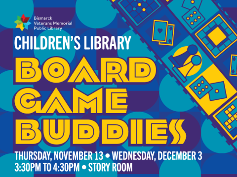 Children's Library Board Game Buddies for Elementary-aged Youth