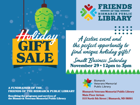 Friends of the Bismarck Public Library Holiday Gift Sale