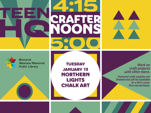 Crafternoon in Teen HQ: Northern Lights Chalk Art