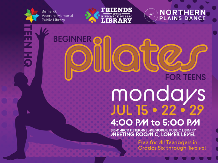 Join Northern Plains Dance for a beginner Pilates class for teens. 