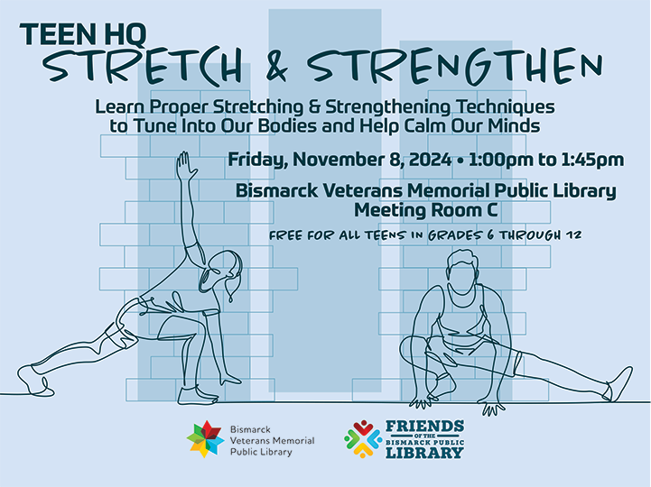 Stretch & Strengthen for Teens on Friday, November 8, 2024