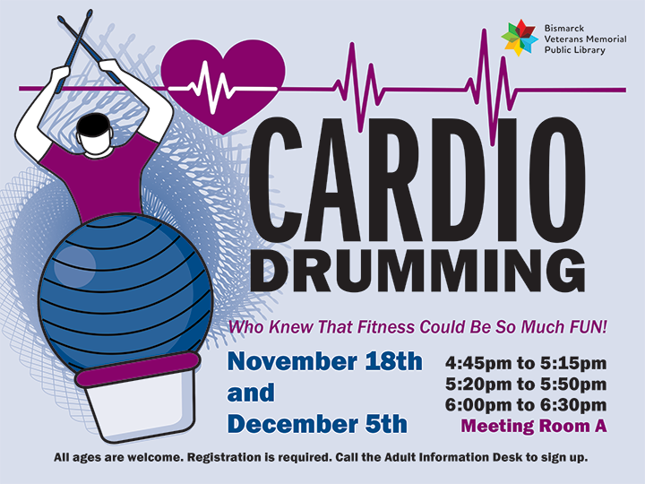 Cardio Drumming at the library