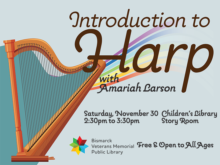 Discover the enchanting world of the harp with Amariah Larson at our “Introduction to Harp” event!