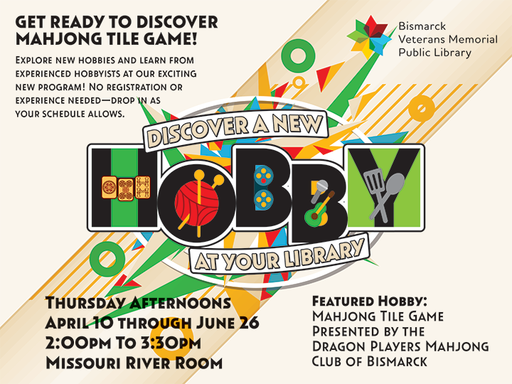 Discover a New Hobby at Your Library - Weekly Mahjong