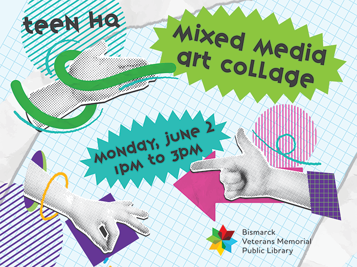 Mixed Media Collage on Paper for Teens