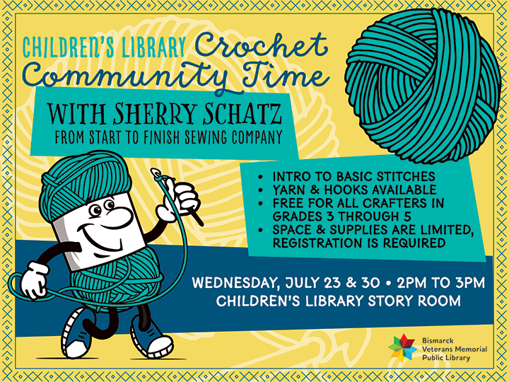 Children's Library Crochet Community Time with Sherry Schatz
