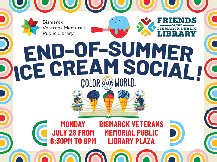 End-of-Summer Ice Cream Social on Monday, July 28, at 6:30pm