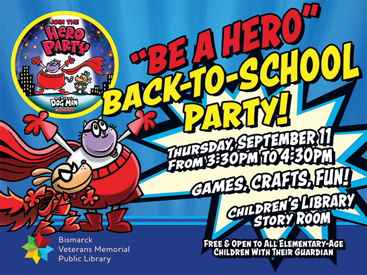 "Be a Hero" Back-to-School Party on September 11, 2025