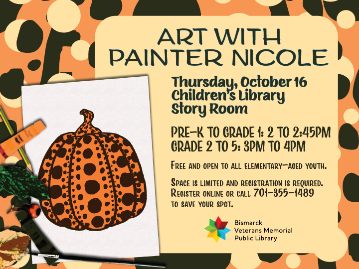 Children's Library Art with Painter Nicole