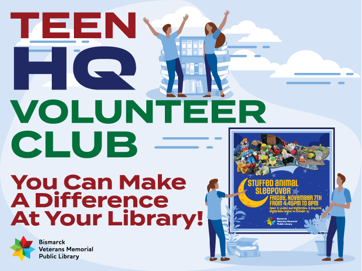 Teen HQ Volunteer Club Stuffed Animal Sleepover