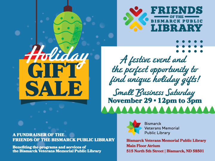 Friends of the Bismarck Public Library Holiday Gift Sale